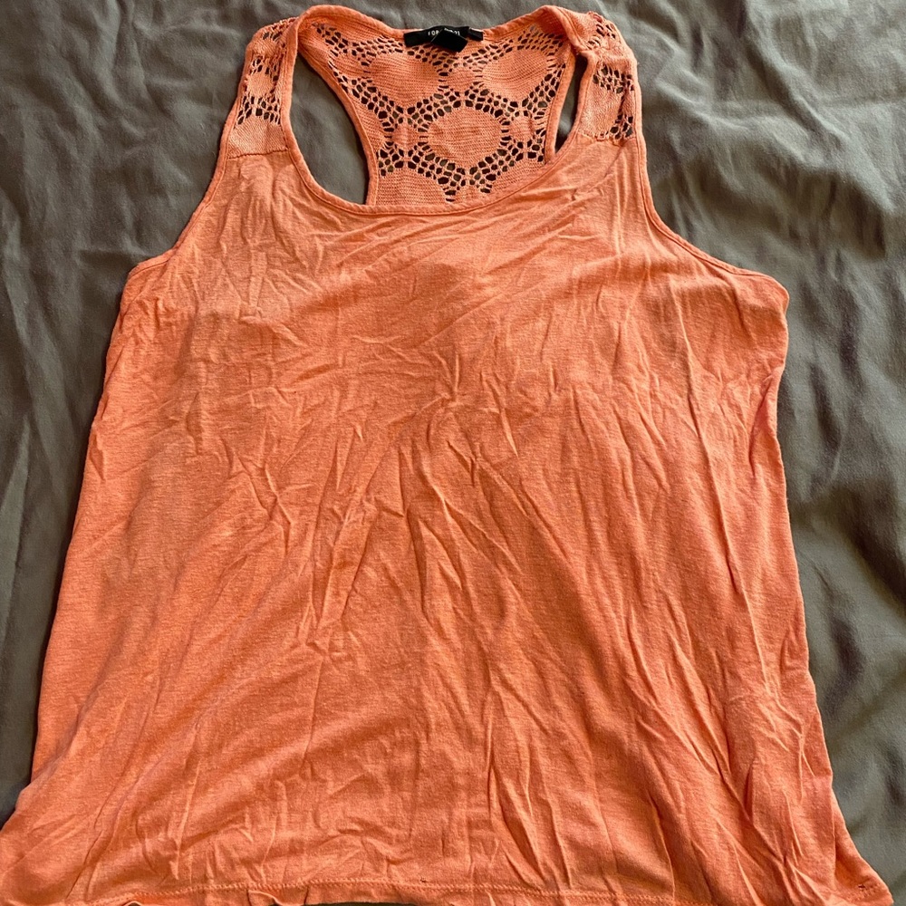 Forever 21 orange tank top